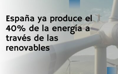 España ya produce el 40% de la energía a través de las renovables