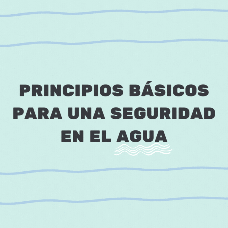 Principios básicos para una seguridad en el agua