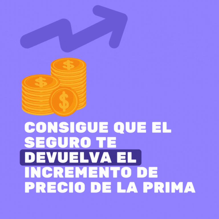 Consigue que el seguro te devuelva el incremento de precio en la prima