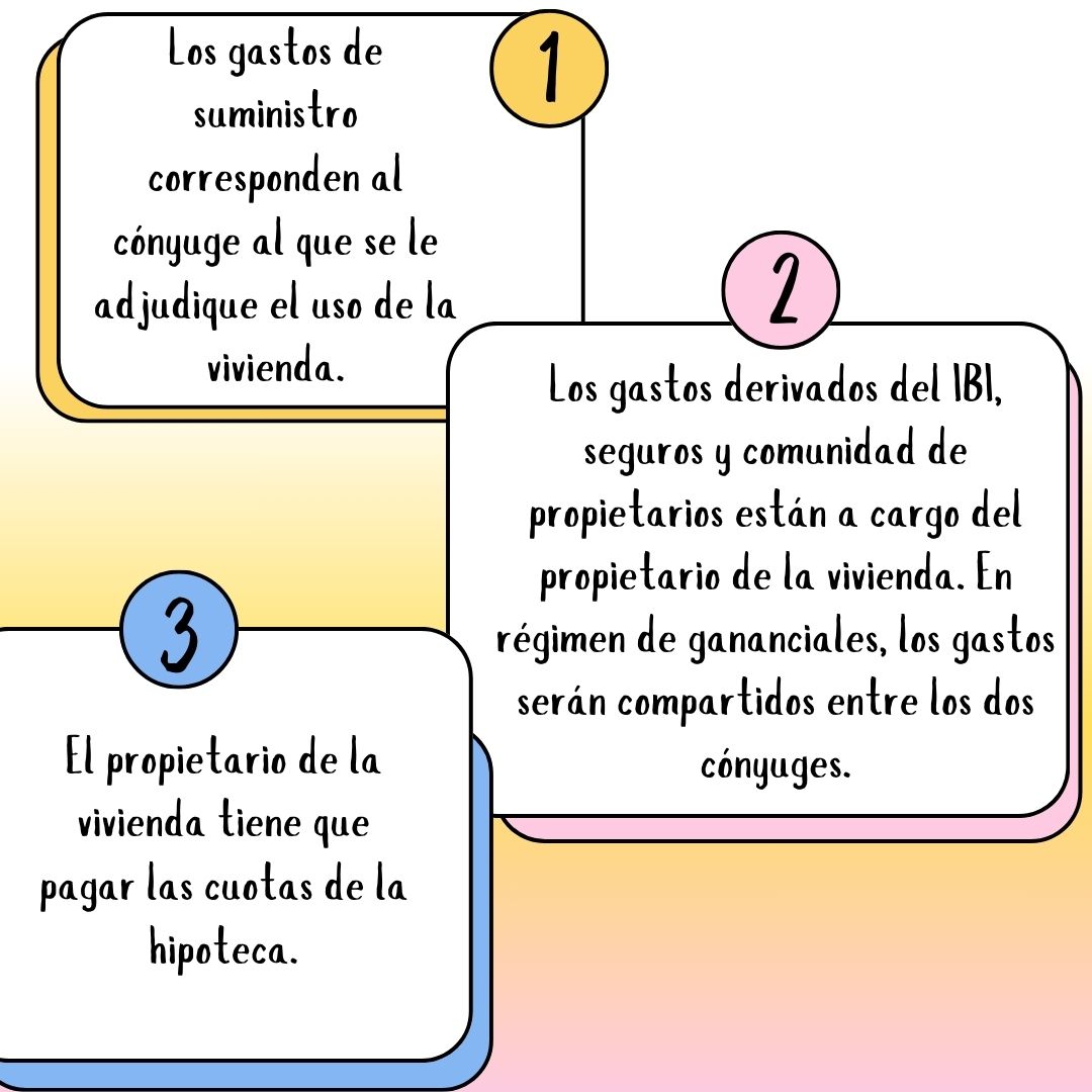 Tres puntos clave con respecto a la normativa del Tribunal Supremo sobre la separación de bienes y gastos en un divorcio 